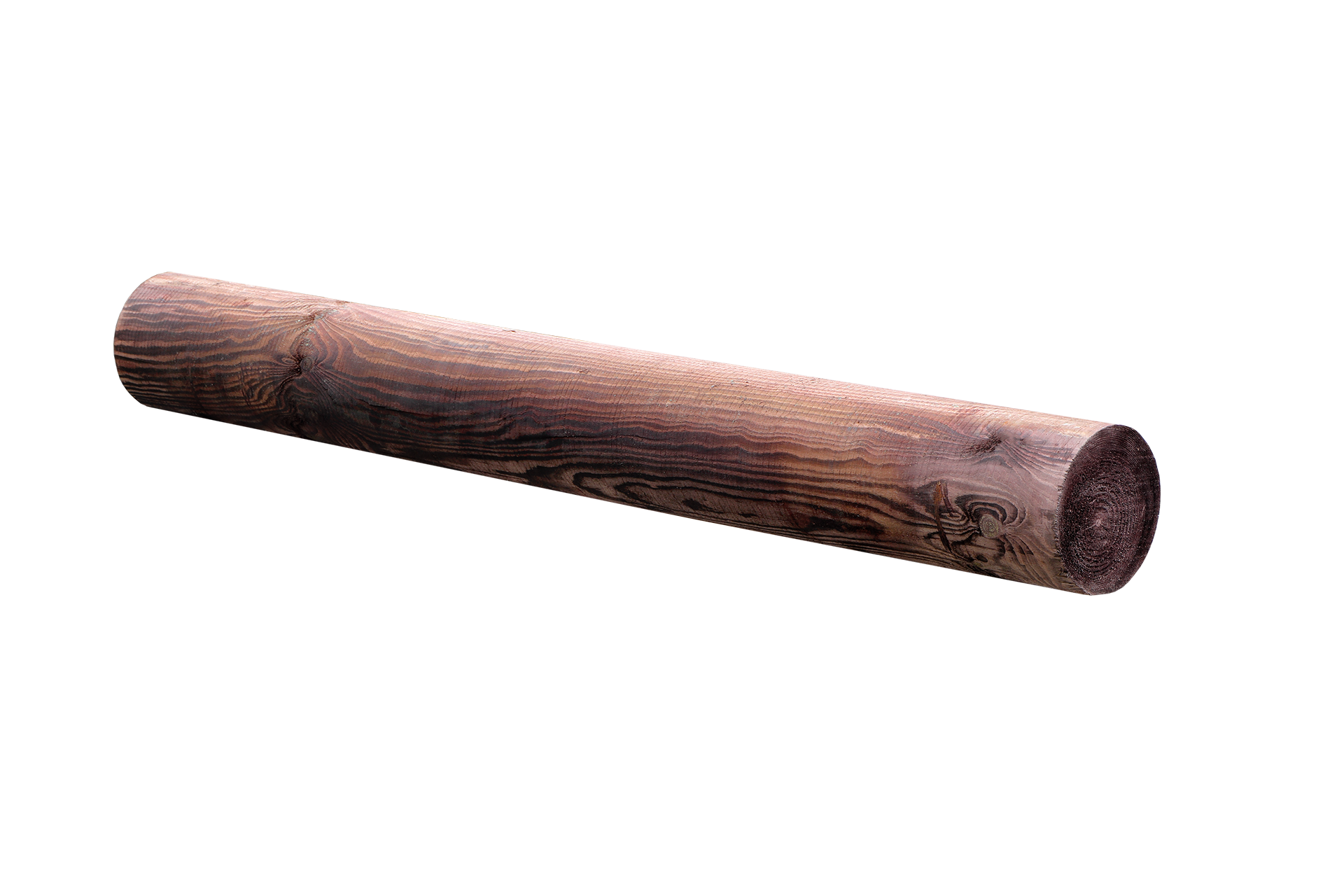 Frézovaná dřevěná palisáda – rovný řez konců
